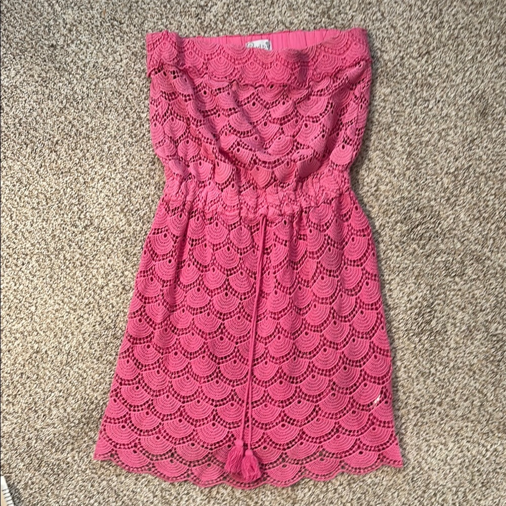 Pink Mudpie swim coverup